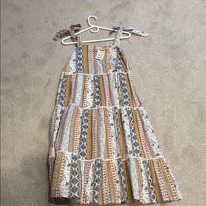 Lucky Brand Boho Striped Maxi Dress